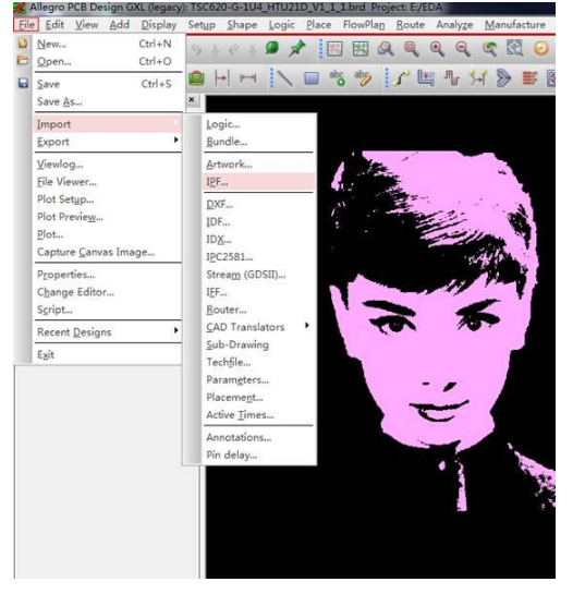 神作:將心目中的女神印在線路板上 神作:將心目中的女神印在線路板上