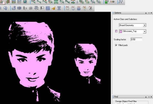 神作:將心目中的女神印在線路板上 神作:將心目中的女神印在線路板上